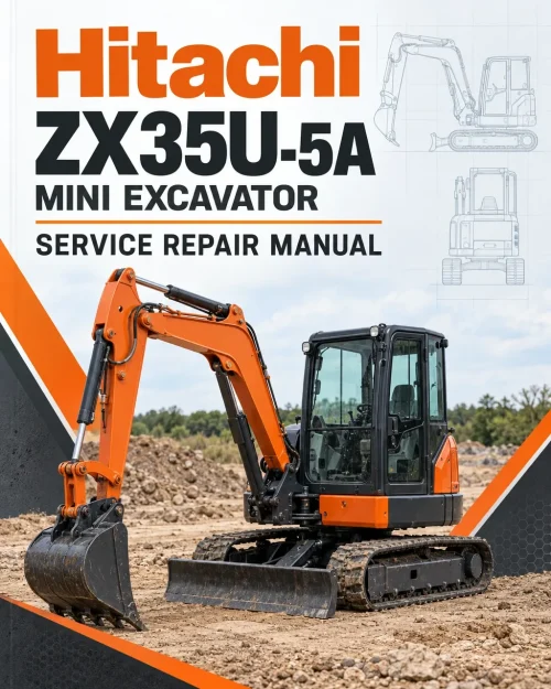 Hitachi ZX35U-5A Mini Excavator Service Repair Manual Hitachi ZX35U-5A Mini Excavator Service Repair Manual