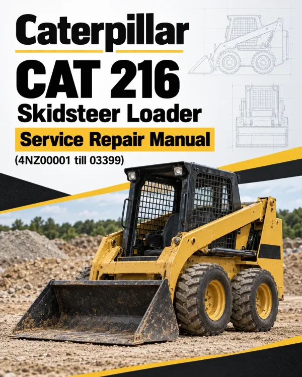 Caterpillar CAT 216 Skidsteer Loader Service Repair Manual (4NZ00001 till 03399)