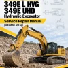 Caterpillar CAT 349E L HVG, 349E UHD Hydraulic Excavator Service Repair Manual (JAE00001 and up)