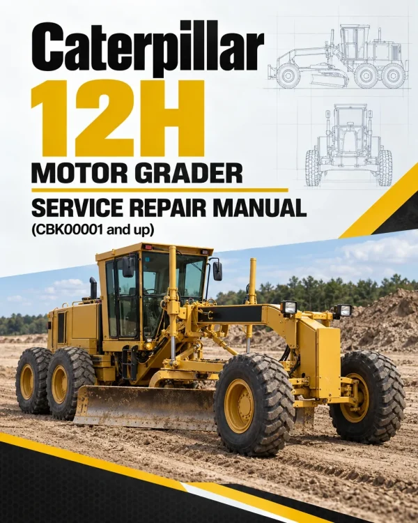 Caterpillar CAT 12H Motor Grader Service Repair Manual (CBK00001 and up)