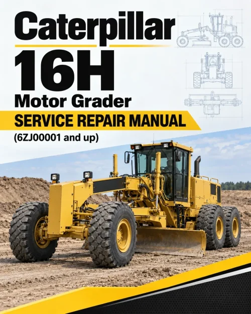 Caterpillar CAT 16H NA Motor Grader Service Repair Manual (6ZJ00001 and up)