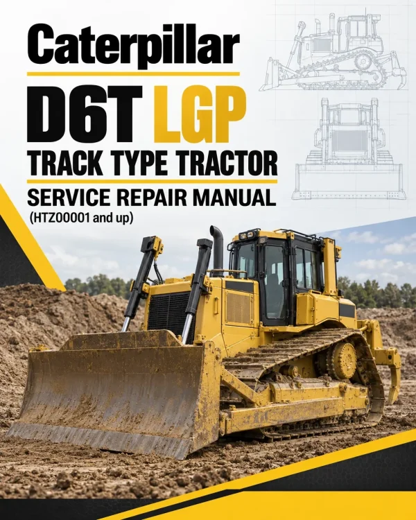 Caterpillar CAT D6T LGP Track Type Tractor Service Repair Manual (HTZ00001 and up)