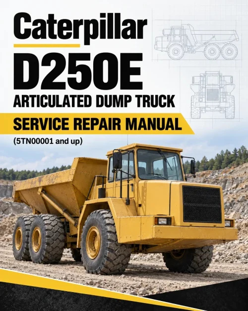 Caterpillar CAT D250E Articulated Dump Truck Service Repair Manual (5TN00001 and up)