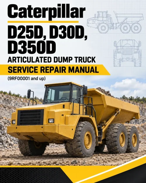 Caterpillar CAT D25D, D30D, D350D Articulated Dump Truck Service Repair Manual (9RF00001 and up) Caterpillar CAT D25D, D30D, D350D Articulated Dump Truck Service Repair Manual (9RF00001 and up)