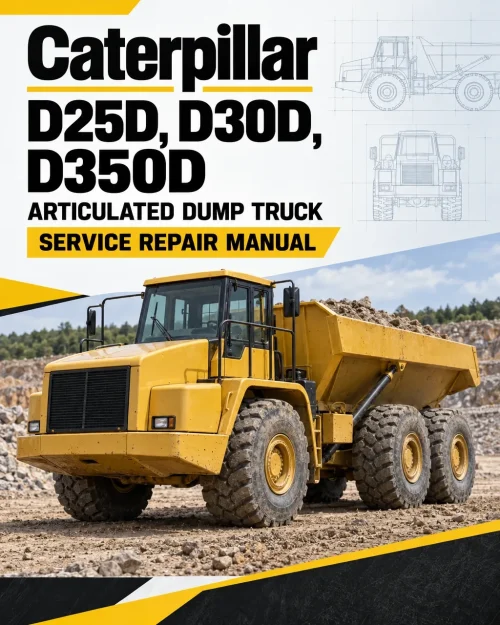 Caterpillar CAT D25D, D30D, D350D Articulated Dump Truck Service Repair Manual (1HK00001 till 00673) Caterpillar CAT D25D, D30D, D350D Articulated Dump Truck Service Repair Manual (1HK00001 till 00673)