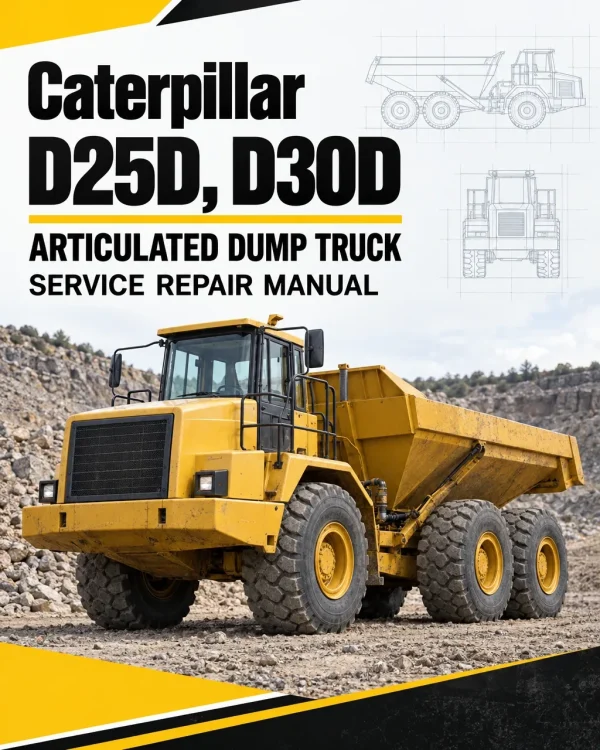 Caterpillar CAT D25D, D30D Articulated Dump Truck Service Repair Manual (1HK00674 and up)