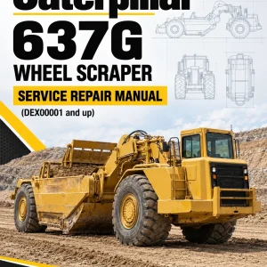Caterpillar CAT 637G Wheel Scraper Service Repair Manual (DEX00001 and up)