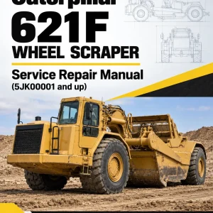 Caterpillar CAT 621F Wheel Scraper Service Repair Manual (5JK00001 and up)