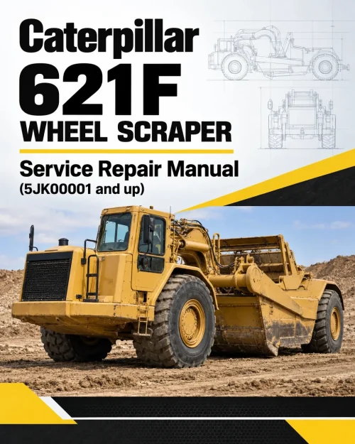 Caterpillar CAT 621F Wheel Scraper Service Repair Manual (5JK00001 and up)