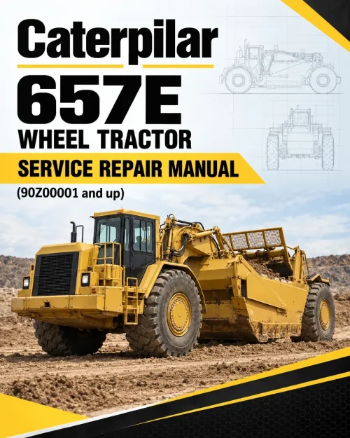 Caterpillar CAT 657E Wheel Tractor Service Repair Manual (90Z00001 and up)