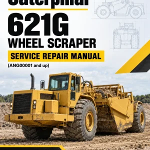 Caterpillar CAT 621G Wheel Scraper Service Repair Manual (ANG00001 and up)