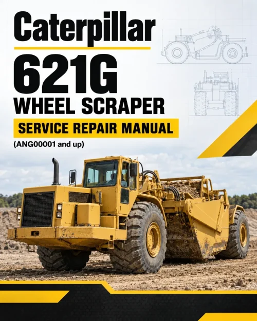 Caterpillar CAT 621G Wheel Scraper Service Repair Manual (ANG00001 and up)