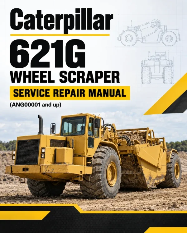 Caterpillar CAT 621G Wheel Scraper Service Repair Manual (ANG00001 and up)