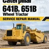 Caterpillar CAT 641B, 651B Wheel Tractor Service Repair Manual (65K00985 and up)