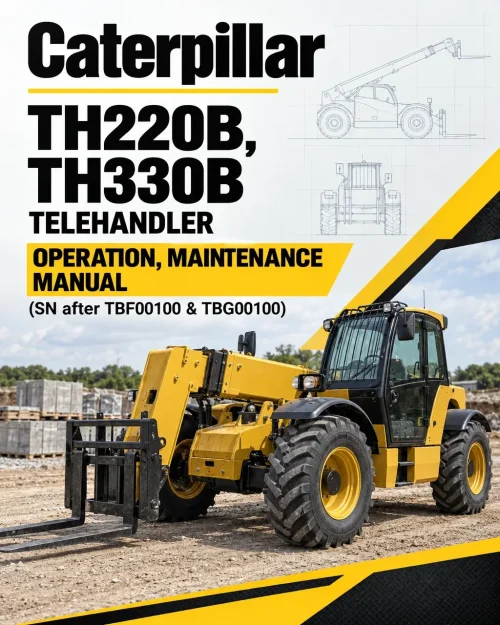 Caterpillar CAT TH220B, TH330B Telehandler Operation, Maintenance Manual (SN after TBF00100 & TBG00100) Caterpillar CAT TH220B, TH330B Telehandler Operation, Maintenance Manual (SN after TBF00100 & TBG00100)