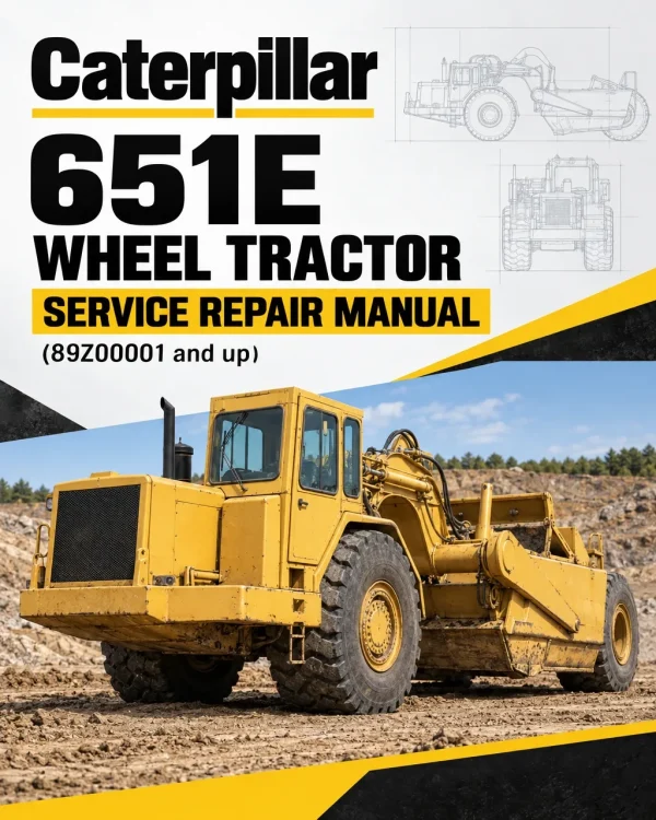 Caterpillar CAT 651E Wheel Tractor Service Repair Manual (89Z00001 and up) Caterpillar CAT 651E Wheel Tractor Service Repair Manual (89Z00001 and up)