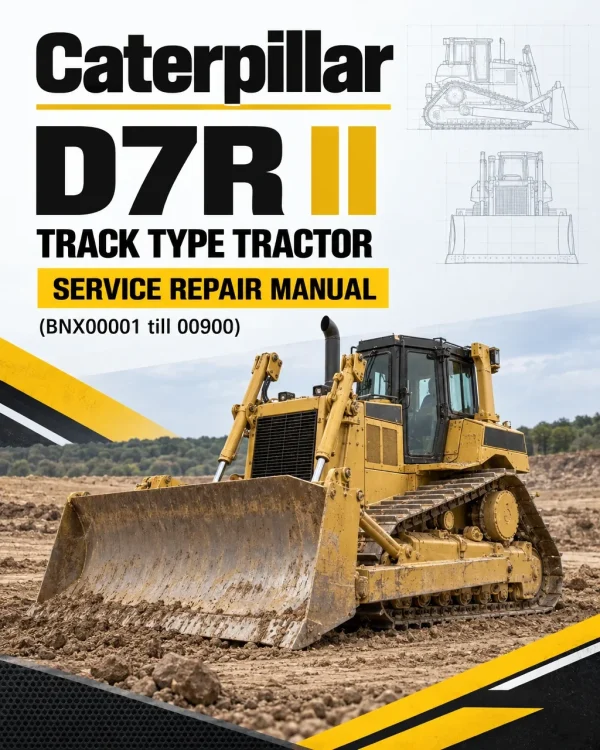 Caterpillar CAT D7R II Track Type Tractor Service Repair Manual (BNX00001 till 00900)