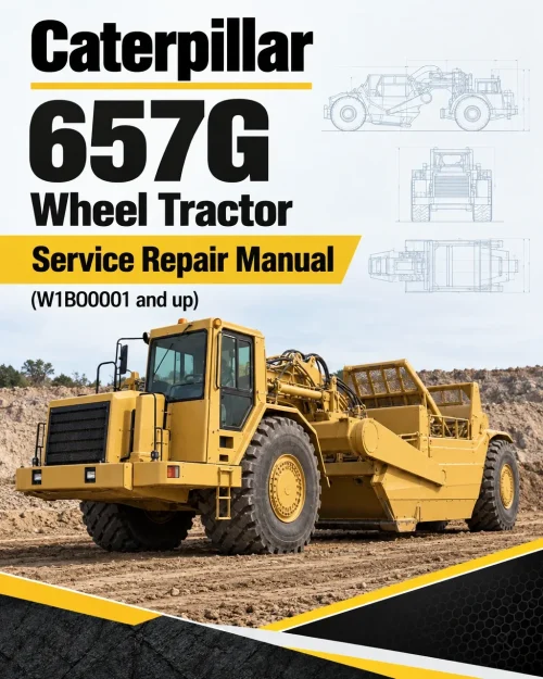 Caterpillar CAT 657G Wheel Tractor Service Repair Manual (W1B00001 and up)