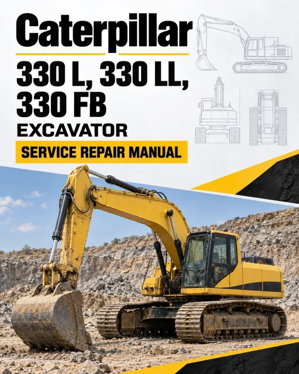 Caterpillar CAT 330 L, 330 LL, 330 FB Excavator Service Repair Manual (8FK00001 and up)