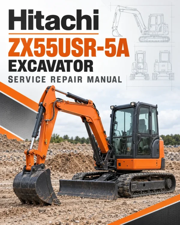 Hitachi ZX55USR-5A Excavator Service Repair Manual Hitachi ZX55USR-5A Excavator Service Repair Manual