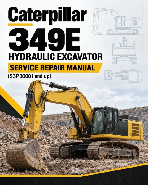 Caterpillar CAT 349E Hydraulic Excavator Service Repair Manual (S3P00001 and up)
