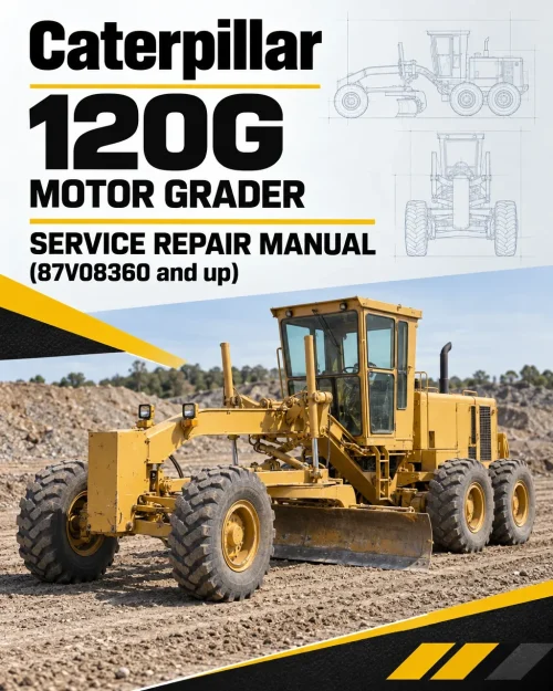 Caterpillar CAT 120G Motor Grader Service Repair Manual (87V08360 and up)