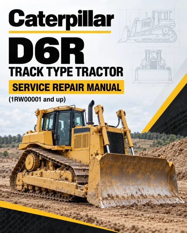 Caterpillar CAT D6R Track Type Tractor Service Repair Manual (1RW00001 and up)
