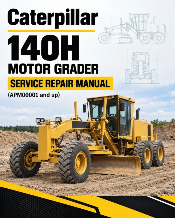 Caterpillar CAT 140H Motor Grader Service Repair Manual (APM00001 and up)