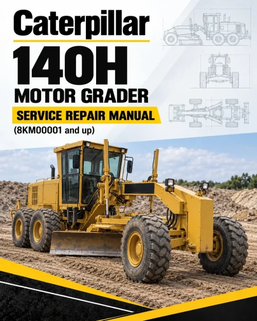 Caterpillar CAT 140H Motor Grader Service Repair Manual (8KM00001 and up)