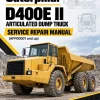 Caterpillar CAT D400E II Articulated Dump Truck Service Repair Manual (APF00001 and up)