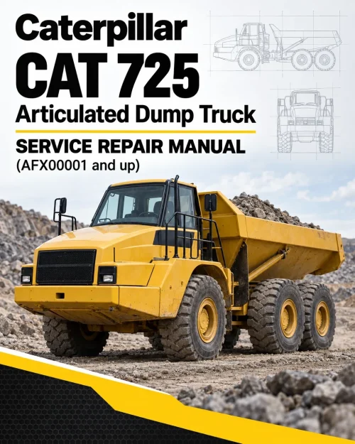 Caterpillar CAT 725 Articulated Dump Truck Service Repair Manual (AFX00001 and up)