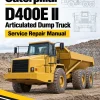 Caterpillar CAT D400E II Articulated Dump Truck Service Repair Manual (8PS00001 and up)