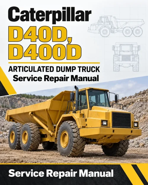 Caterpillar CAT D40D, D400D Articulated Dump Truck Service Repair Manual (8TF00001 and up)