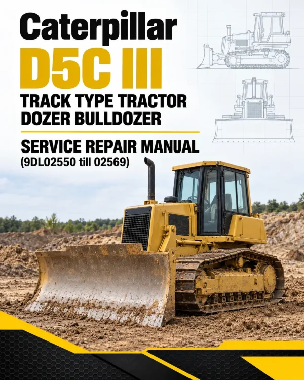 Caterpillar CAT D5C III Track Type Tractor Dozer Bulldozer Service Repair Manual (9DL02550 till 02569) Caterpillar CAT D5C III Track Type Tractor Dozer Bulldozer Service Repair Manual (9DL02550 till 02569)