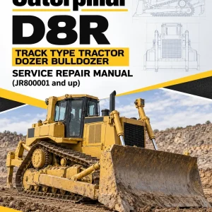 Caterpillar CAT D8R Track Type Tractor Dozer Bulldozer Service Repair Manual (JR800001 and up)
