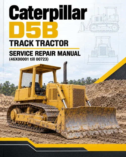 Caterpillar CAT D5B Track Tractor Service Repair Manual (46X00001 till 00723)