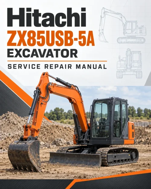 Hitachi ZX85USB-5A Excavator Service Repair Manual