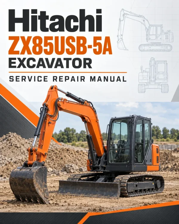 Hitachi ZX85USB-5A Excavator Service Repair Manual