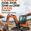 Hitachi ZX30, ZX35, ZX40 and ZX50 ZAXIS Excavator Service Repair Manual