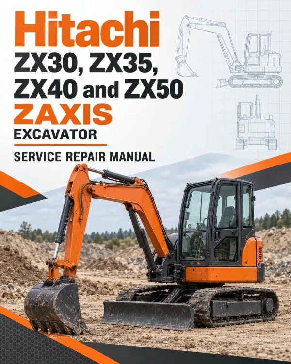 Hitachi ZX30, ZX35, ZX40 and ZX50 ZAXIS Excavator Service Repair Manual