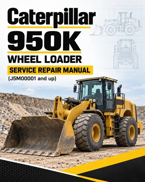 Caterpillar CAT 950K Wheel Loader Service Repair Manual (J5M00001 and up)