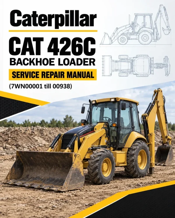 Caterpillar CAT 426C Backhoe Loader Service Repair Manual (7WN00001 till 00938)