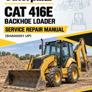 Caterpillar CAT 416E Backhoe Loader Service Repair Manual (SHA00001 UP)