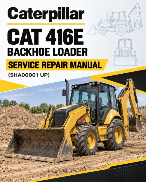 Caterpillar CAT 416E Backhoe Loader Service Repair Manual (SHA00001 UP)