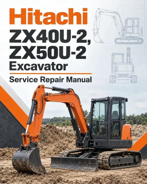 Hitachi ZX40U-2, ZX50U-2 Excavator Service Repair Manual