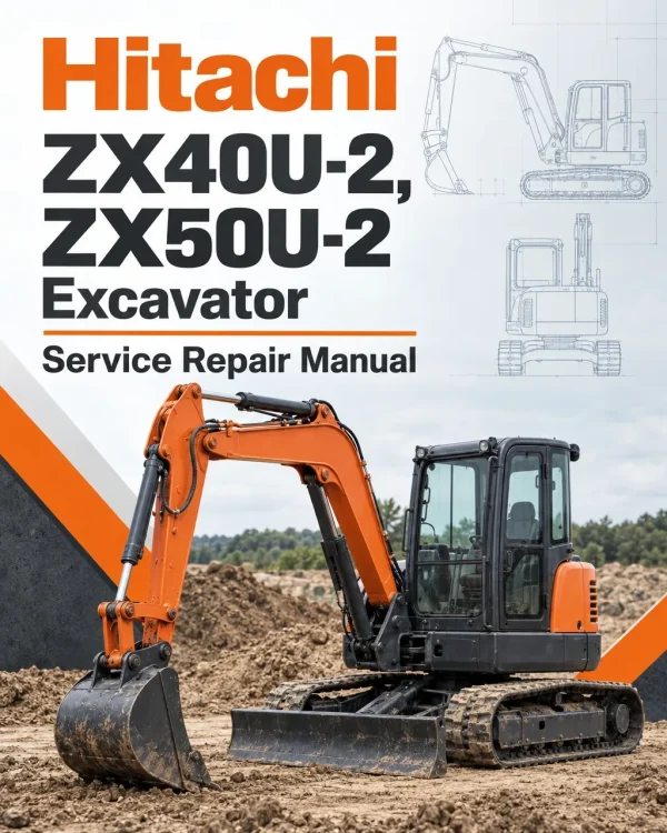 Hitachi ZX40U-2, ZX50U-2 Excavator Service Repair Manual Hitachi ZX40U-2, ZX50U-2 Excavator Service Repair Manual