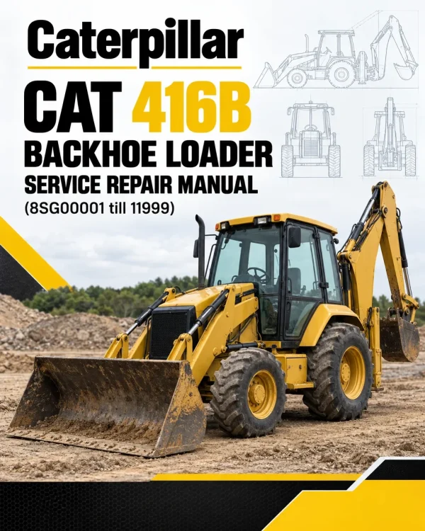 Caterpillar CAT 416B Backhoe Loader Service Repair Manual (8SG00001 till 11999)