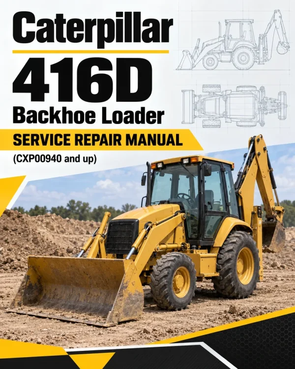 Caterpillar CAT 416D Backhoe Loader Service Repair Manual (CXP00940 and up) Caterpillar CAT 416D Backhoe Loader Service Repair Manual (CXP00940 and up)
