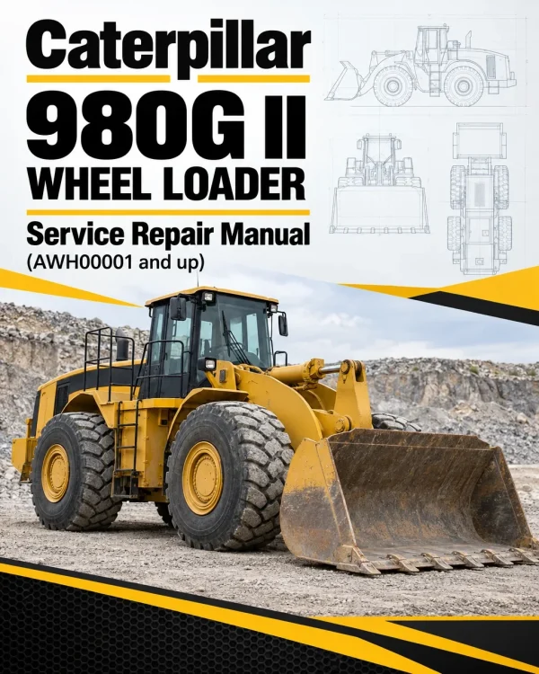 Caterpillar CAT 980G II Wheel Loader Service Repair Manual (AWH00001 and up)