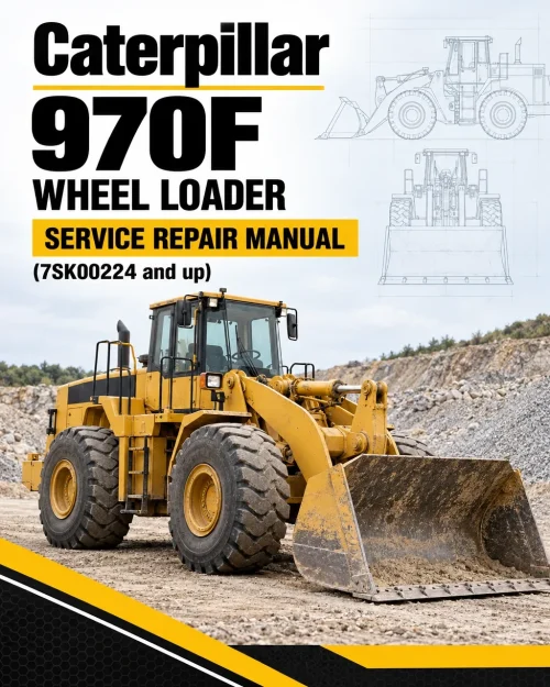 Caterpillar CAT 970F Wheel Loader Service Repair Manual (7SK00224 and up)